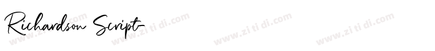 Richardson Script字体转换